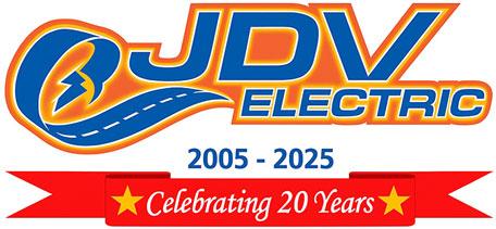 jdv electric logo - 20th anniversary